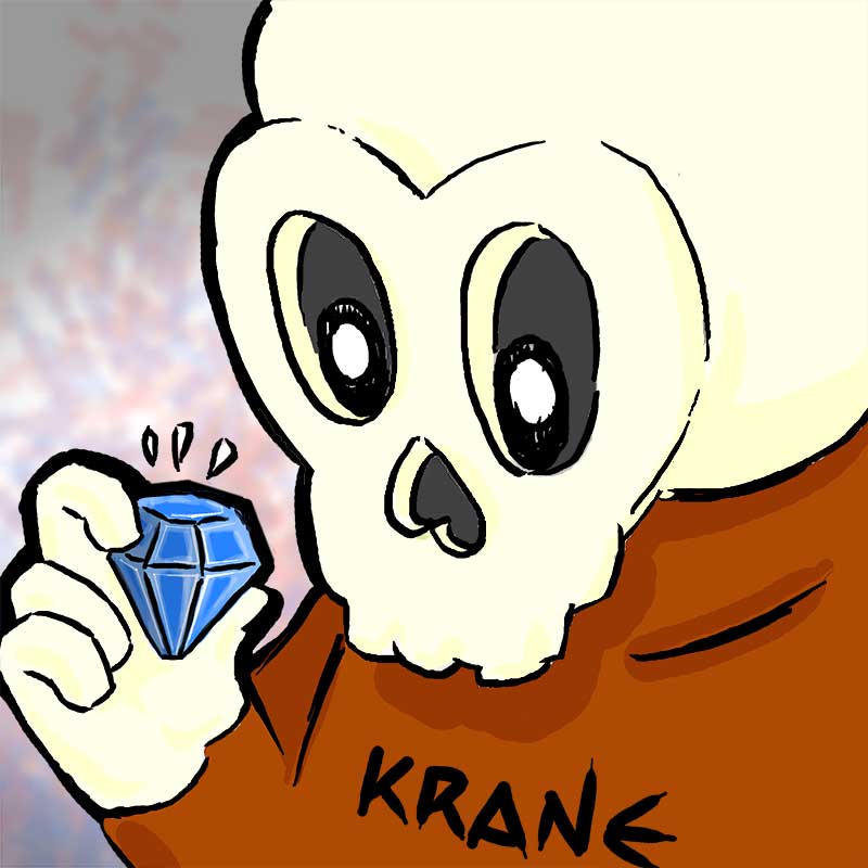 Diamond skull by Krane